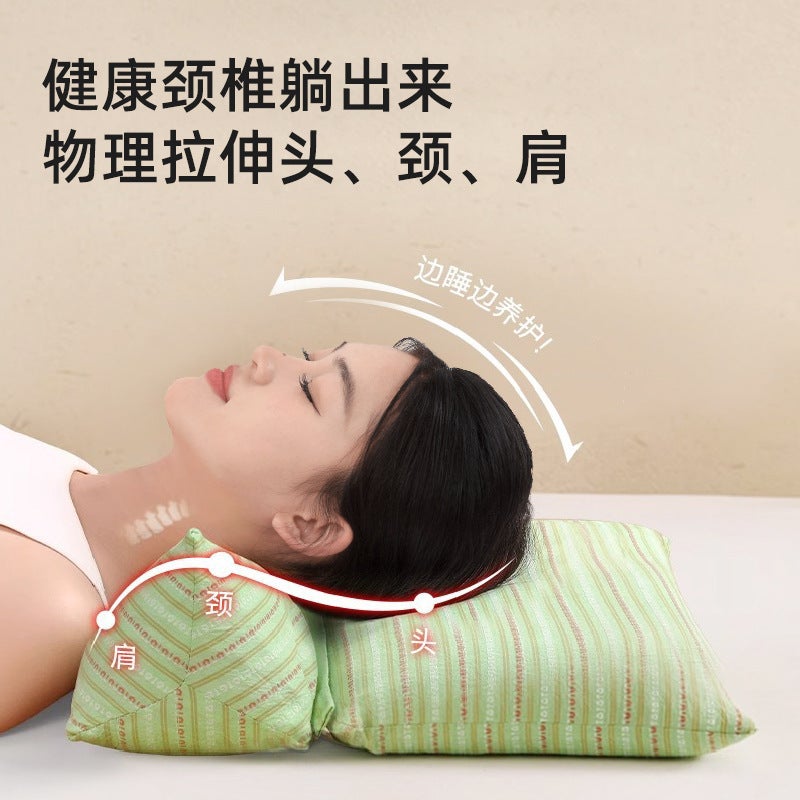 Buckwheat Cervical Spine Pillow – Removable Bone Shape for Adults - Image 4